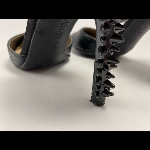 Sam & Libby Spiked Black Heels - Picture 5 of 6